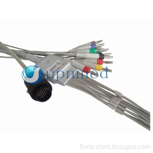Kanz PC-104 one-piece 10-Lead EKG cable with leadwires